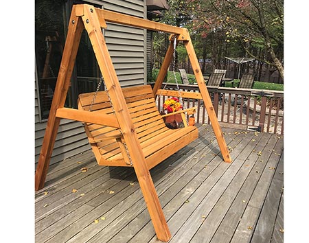 Red Cedar Royal Highback Porch Swing