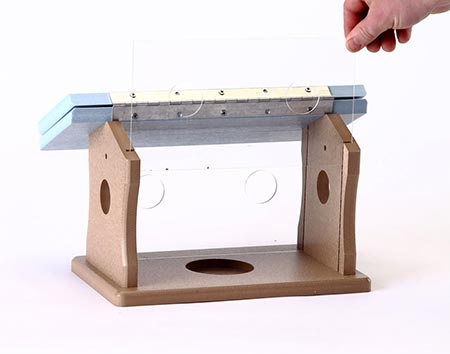 Poly Lumber Pole Mounted Bluebird Feeder