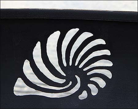 Carbon Steel Sea Shell Fire Pit