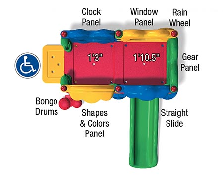 Medium Toddler Discovery Playset - No Roof