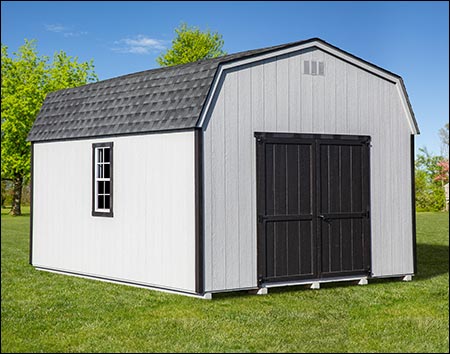 12' x 16' SmartSide Siding Barn Shed shown with Standard Gable Vents
