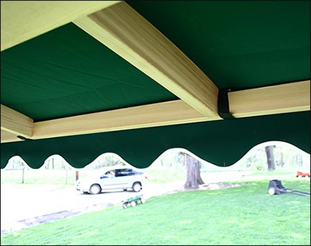 Red Cedar A-Frame Swing Stand w/ Sunbrella Canopy
