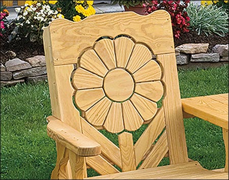 Treated Pine Sunflower Settee