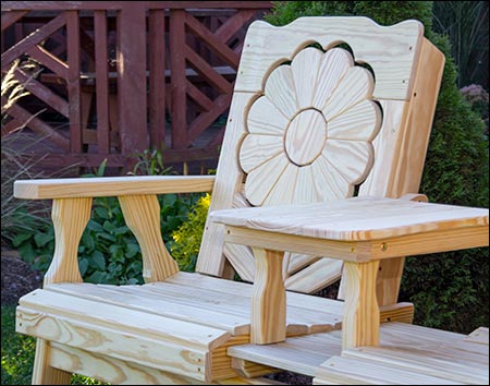 Treated Pine Sunflower Settee