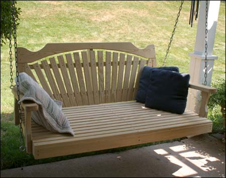 Treated Pine Fanback Swingbed