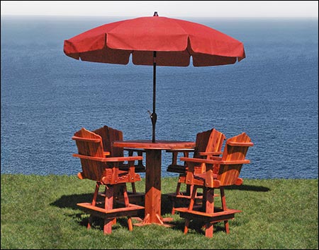 Eastern Red Cedar Swivel Bar Chair
