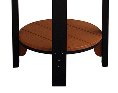 Poly Lumber Pub Table w/ 3 Balcony Swivel Chairs