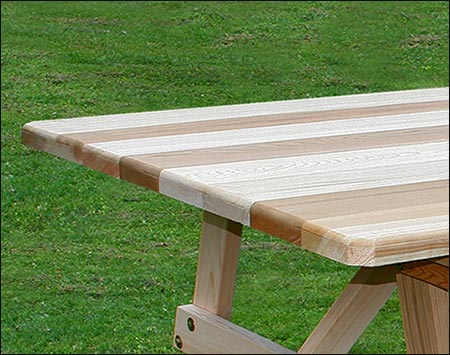 42" Wide Red Cedar Traditional Picnic Table