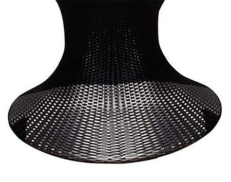 Black Wicker Round Table Only