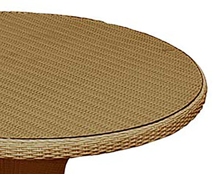 Honey Wicker Round Table Only
