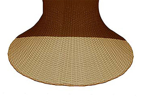 Honey Wicker Round Table Only