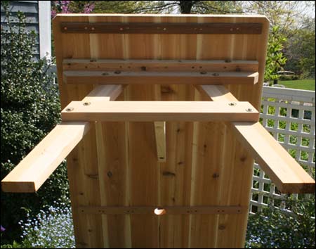 42" Wide Red Cedar Traditional Picnic Table