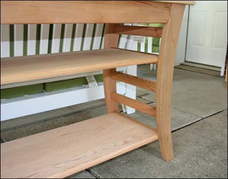 Cedar Entertaining Buffet Table