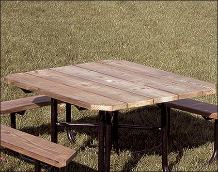 Four-Sided 3 Seat Accessible Picnic Table