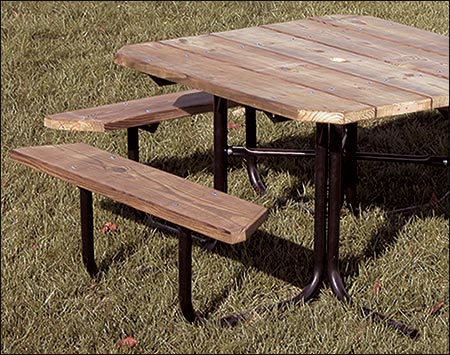 Four-Sided 3 Seat Accessible Picnic Table