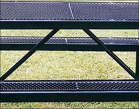 Portable Regal Wheelchair Accessible Metal Picnic Table