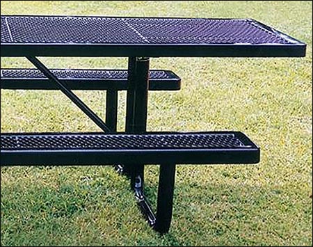 Portable Regal Wheelchair Accessible Metal Picnic Table