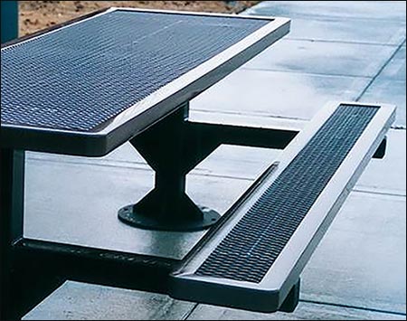 8 Pedestal Regal Metal Picnic Table