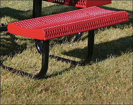 46" Octagon Rolled Edge Metal Picnic Table