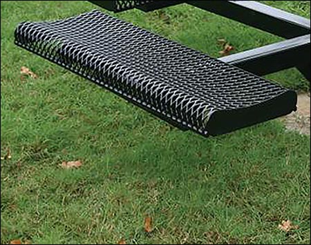 46" Rolled Edge Metal Picnic Table