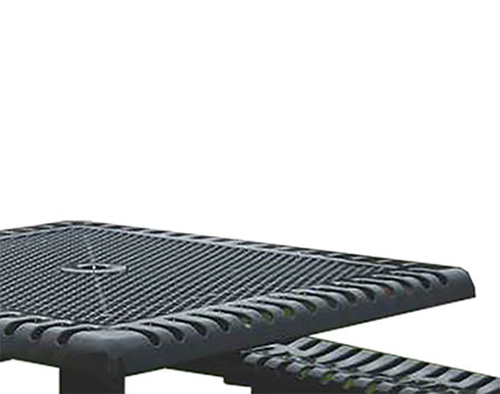 46" Square Classic Metal Picnic Table