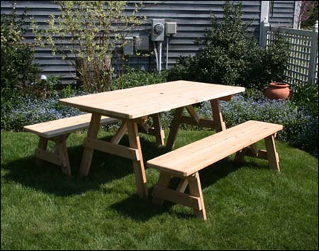 Red Cedar Picnic Table - ONLY