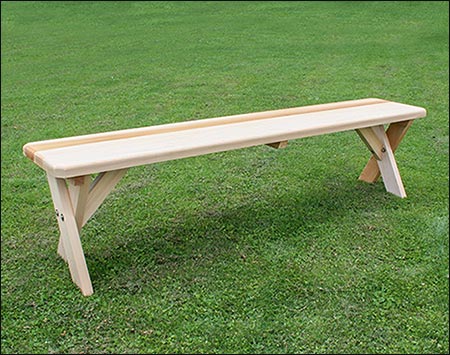 Red Cedar Cross Legged Bench