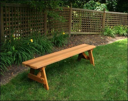 Red Cedar Traditional Bench