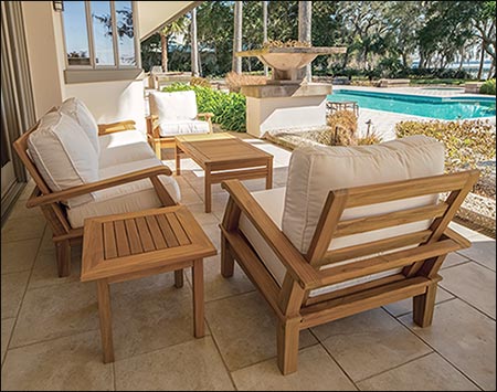 Teak Port Chair w/ Cushions