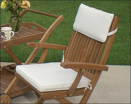 Teak Sailor Chair and Tray Set