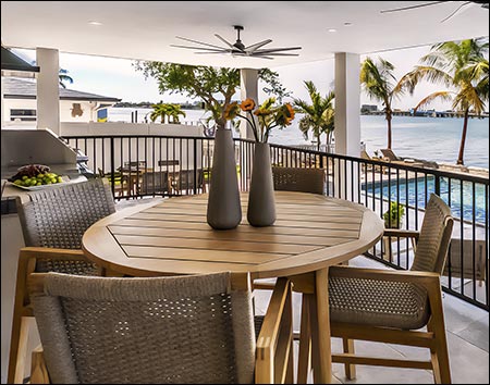 Teak Sanibel Bar Table