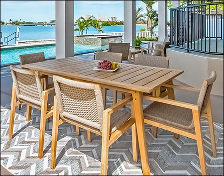 Teak Sanibel Dining Table