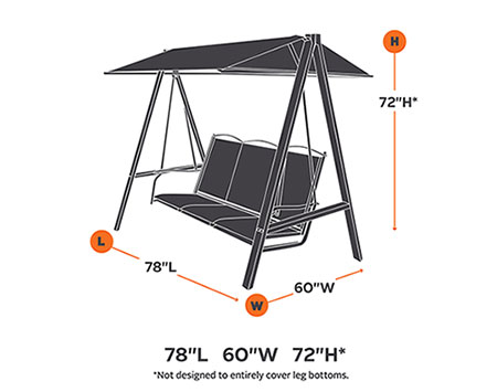 78" Terrace Elite Canopy Swing Cover
