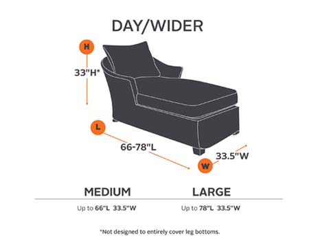 66" Terrace Elite Day Chaise Cover