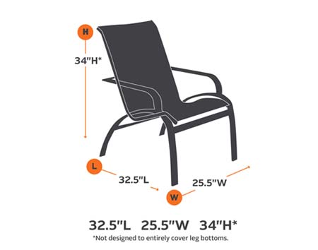 Terrace Elite High Back Chair Cover