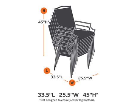 Terrace Elite Stackable 6 Chairs Cover