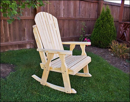 Treated Pine Curveback Rocking Chair