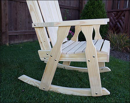 Treated Pine Curveback Rocking Chair