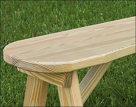 Treated Pine Curved Bench