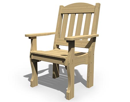 Treated Pine English Garden Chair