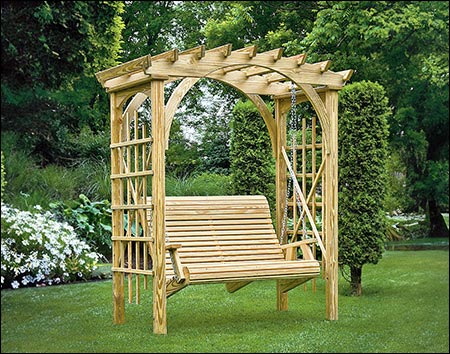 Treated Pine Palermo Arched Arbor