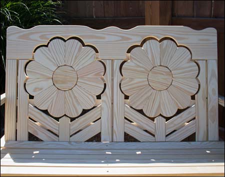 Treated Pine Sunflower Bench