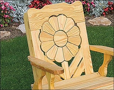 Treated Pine Sunflower Chair