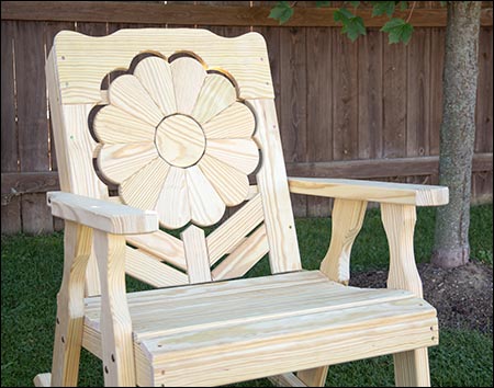 Treated Pine Sunflower Rocker