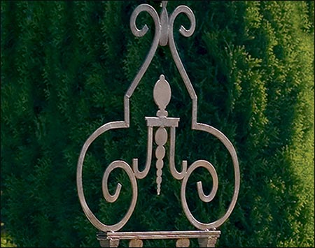 Wrought Iron Swirl Trellis