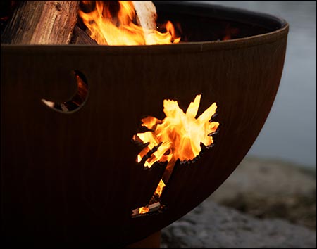 Carbon Steel Island Fire Pit