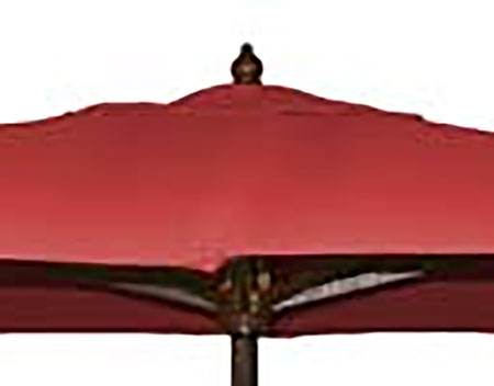 8.5 Square Market Polyester Umbrella w/Hardwood Pole, Manual Lift, and No Tilt