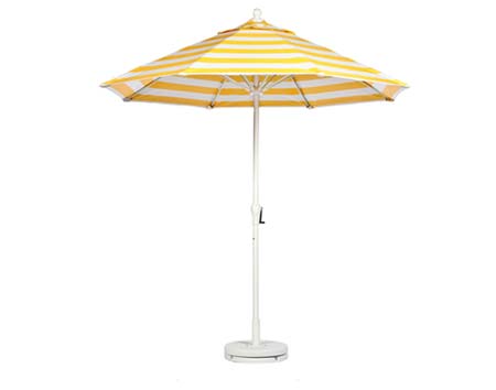 9 Market Umbrella w/Aluminum Pole, Crank & No Tilt