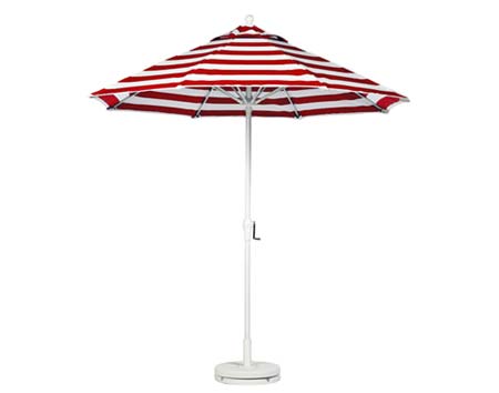 9 Market Umbrella w/Aluminum Pole, Crank & No Tilt