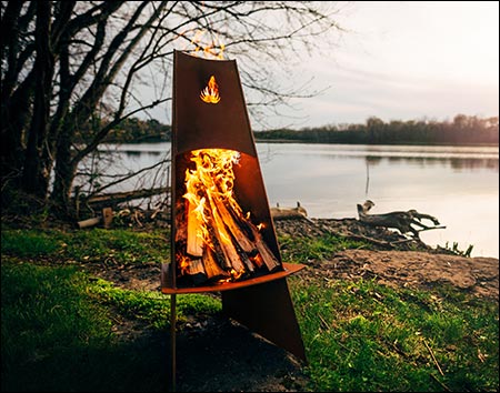 Carbon Steel Volcano Fire Pit